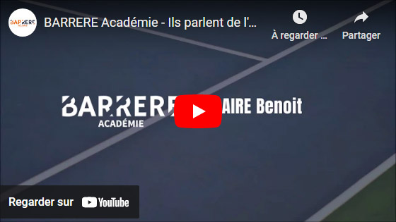 visual of the youtube video on the testimony of Benoit Paire