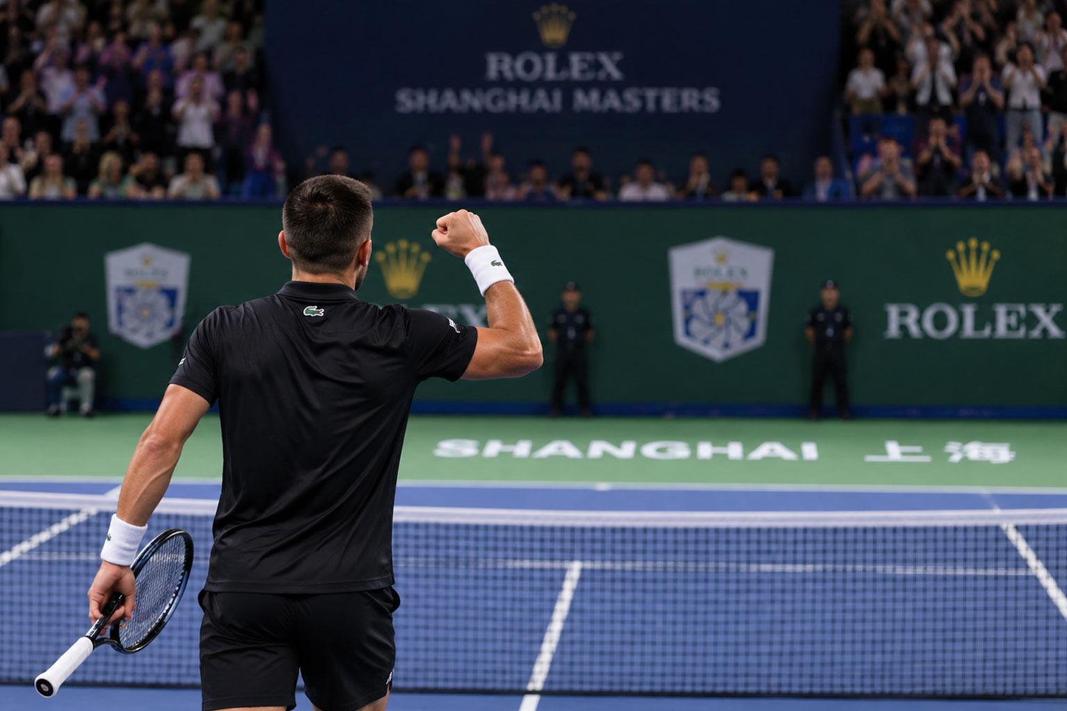 Arthur Gea au Masters 1000 de Shanghai 2026 lors de sa victoire contre Jakub Menšík en huitième de finale