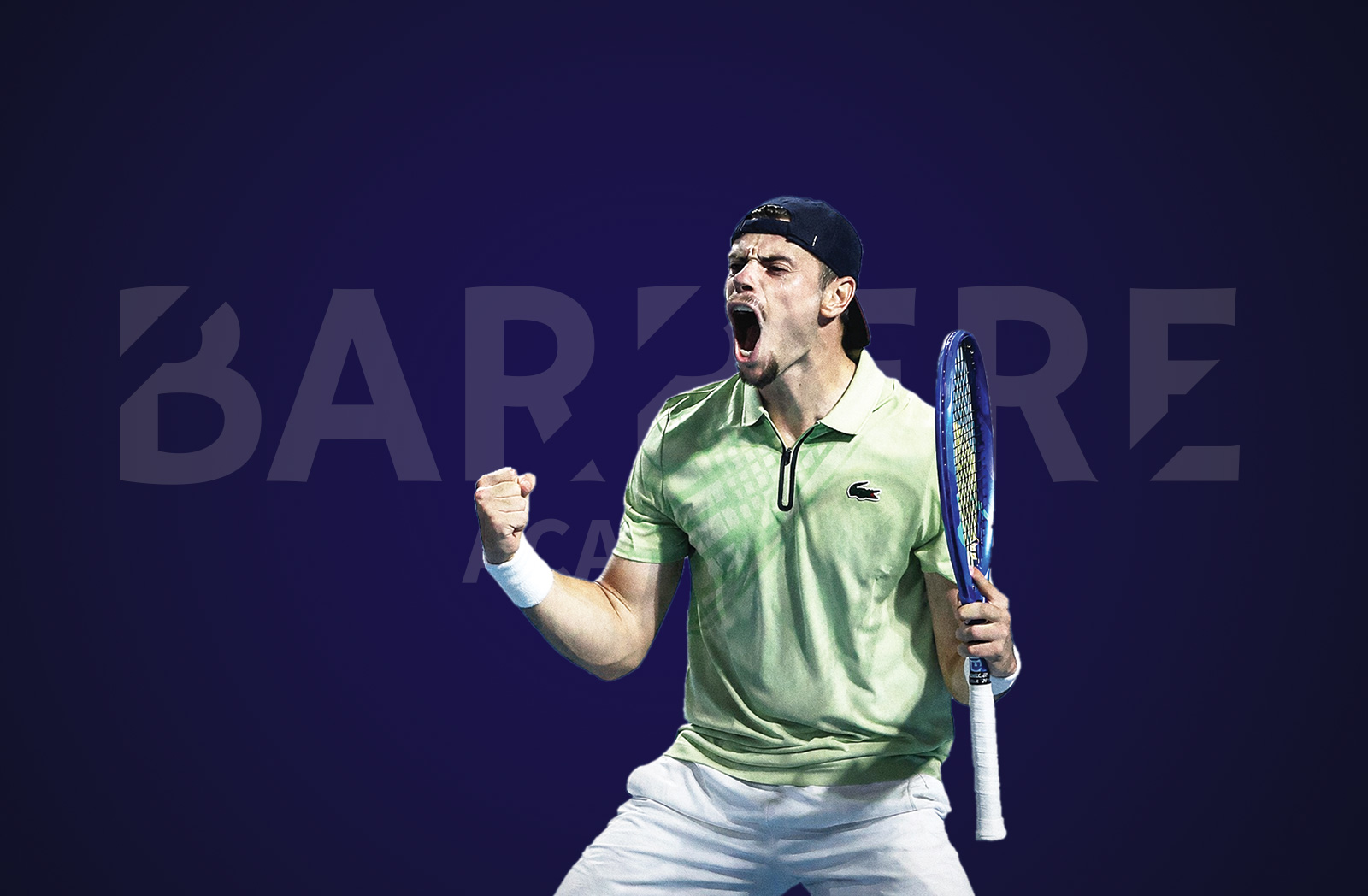 Mathias Bourgue, joueur professionnel de tennis, formé à l'academie