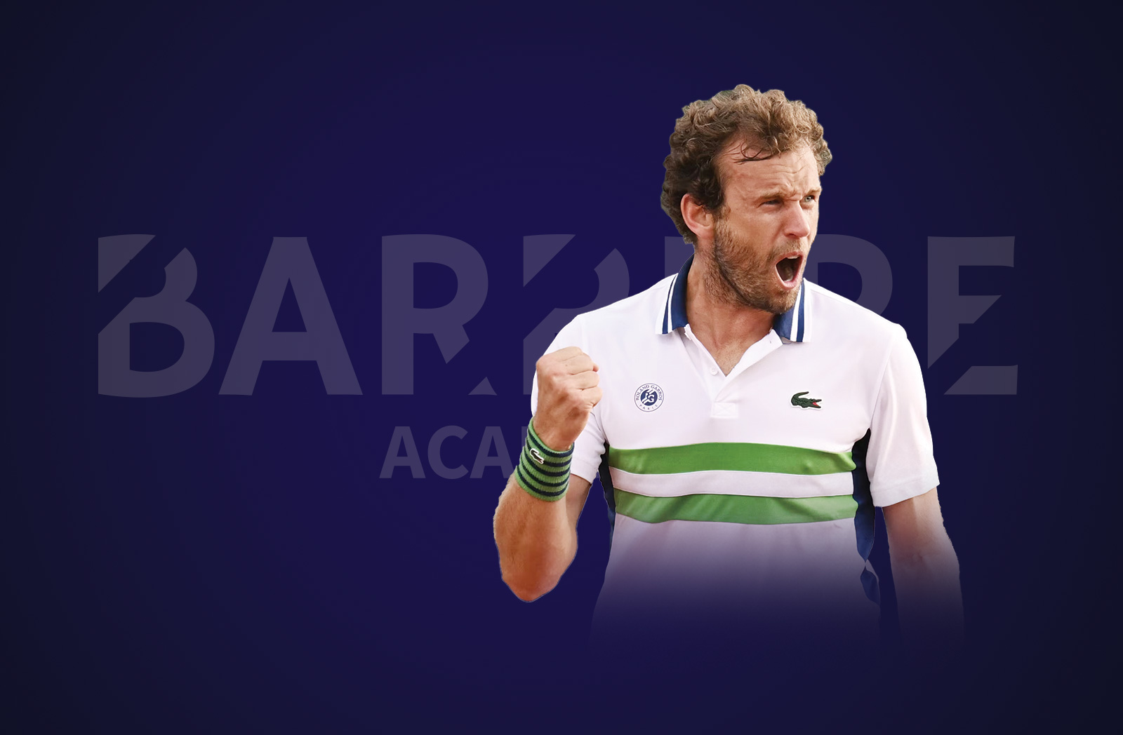 Mathias Bourgue, joueur professionnel de tennis, formé à l'academie